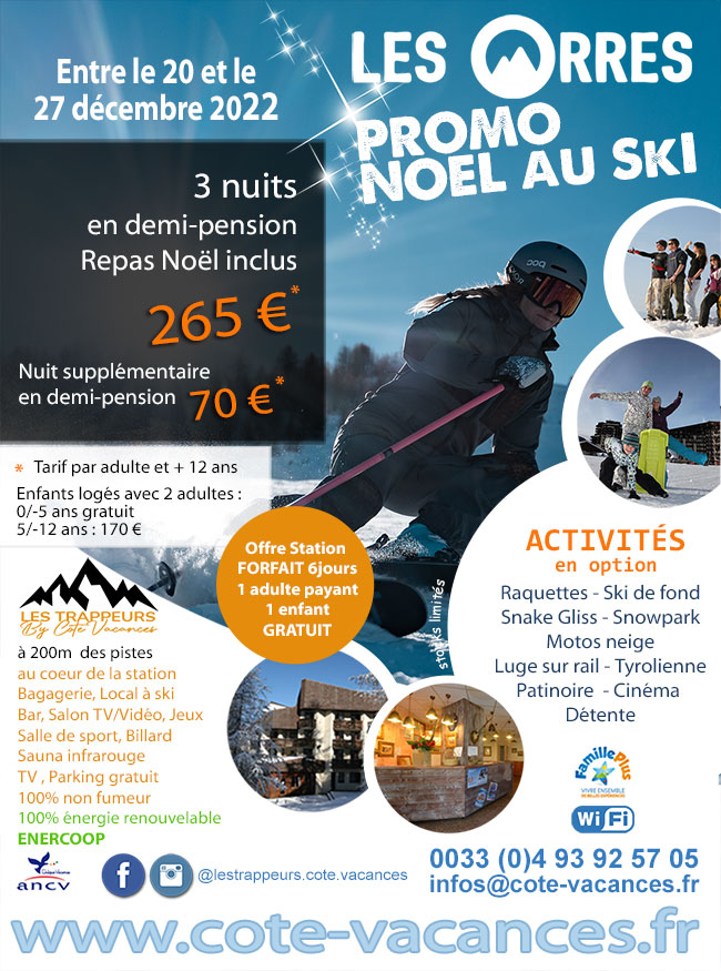 Promotion Noel au ski - Les Orres